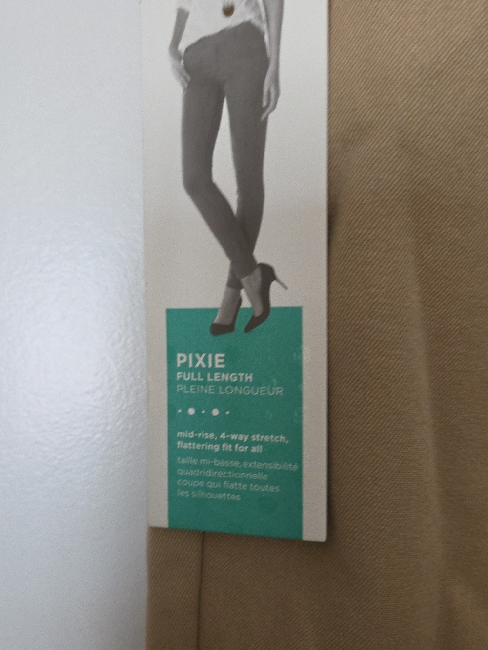 Old Navy Tan Stretch Pixie Style Pants - Picture 2 of 5